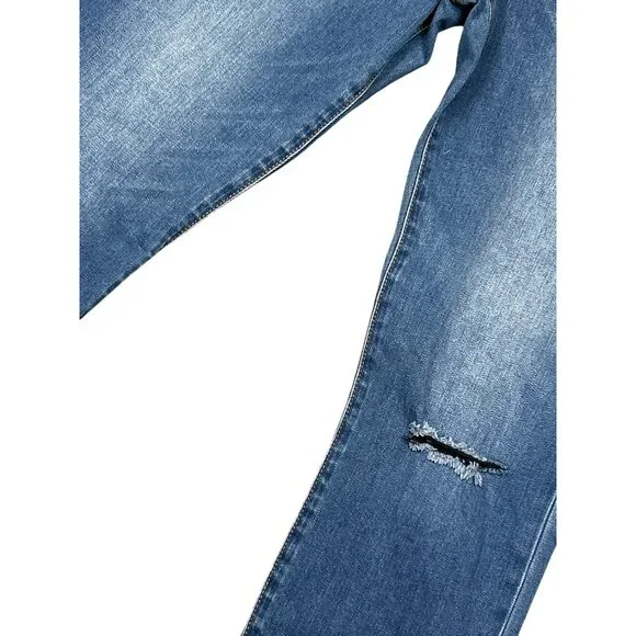 Kut from the Kloth Distressed High-Rise Skinny Ankle Jeans Size 10 - Picture 5 of 6